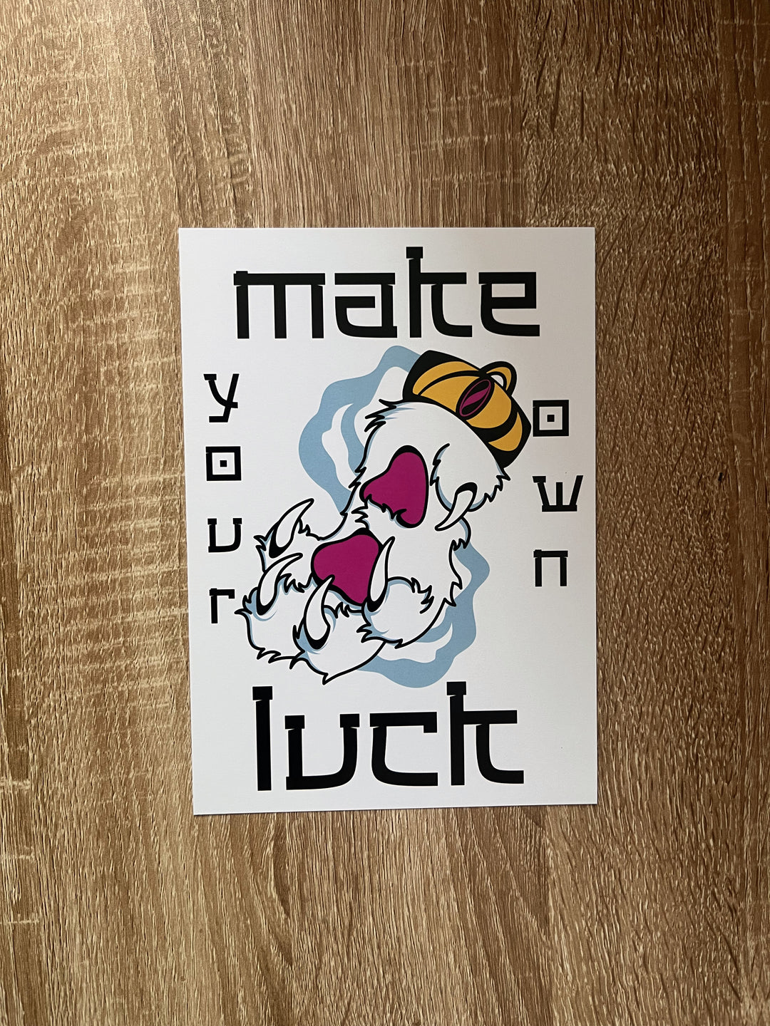 Make Your Own Luck A5 Art Print