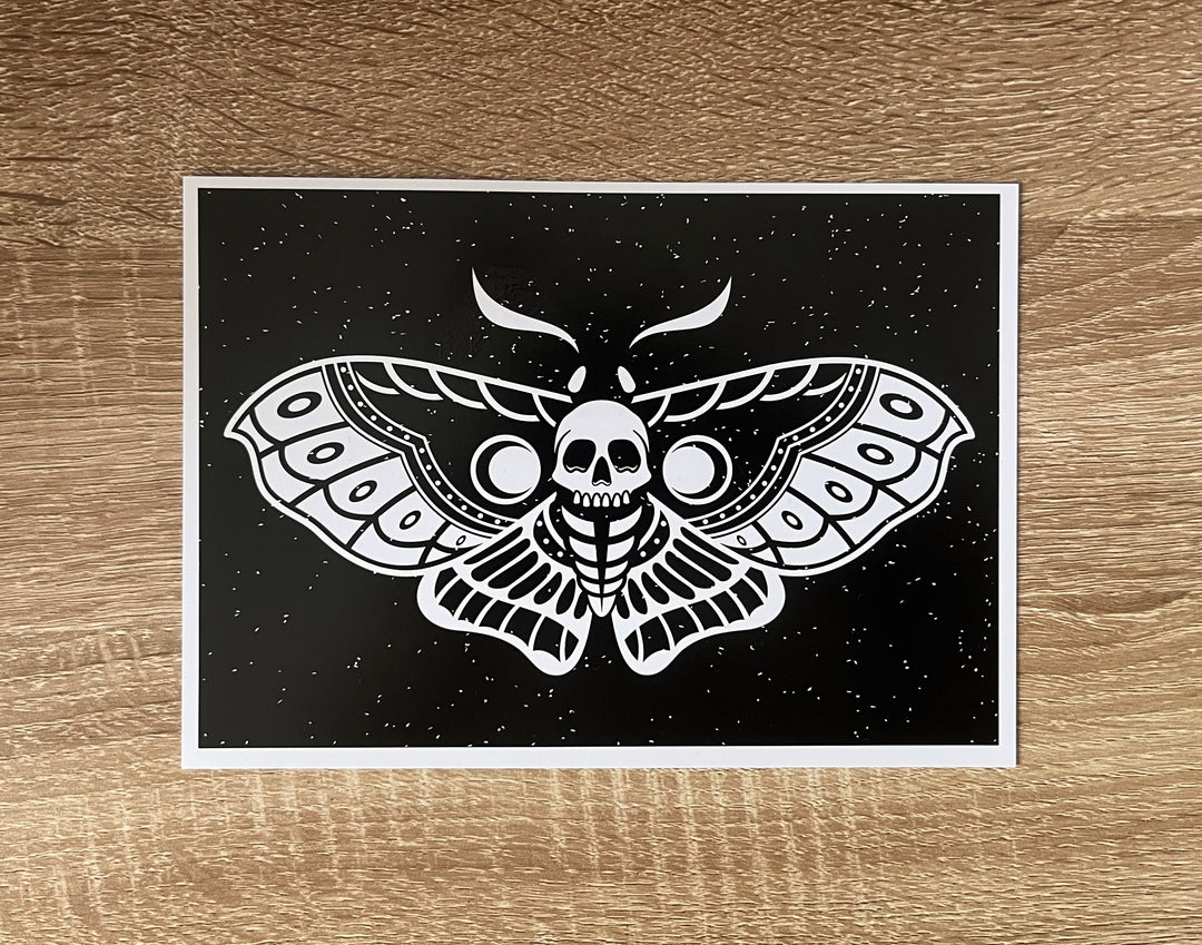 Death Moth  A5 Art Print